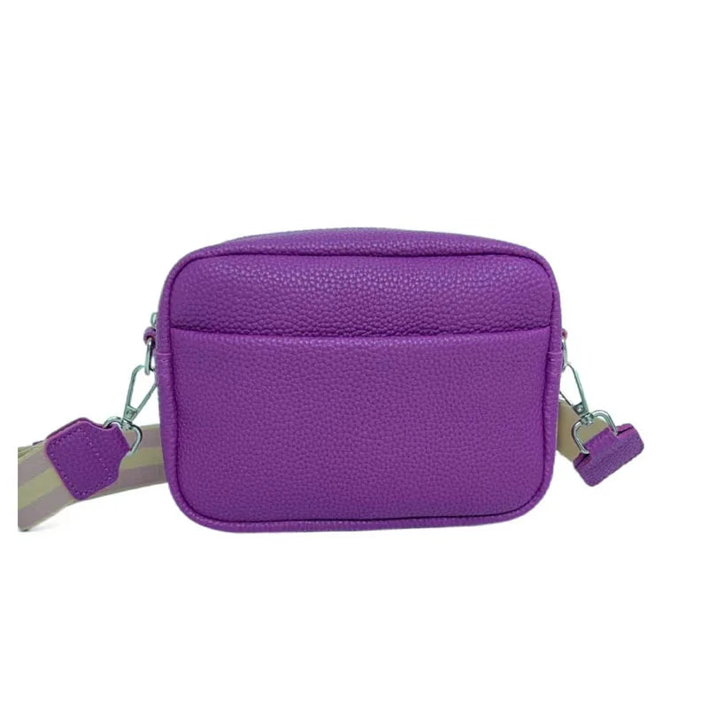 Solid Color PU Crossbody Bag For Women's Small Bag