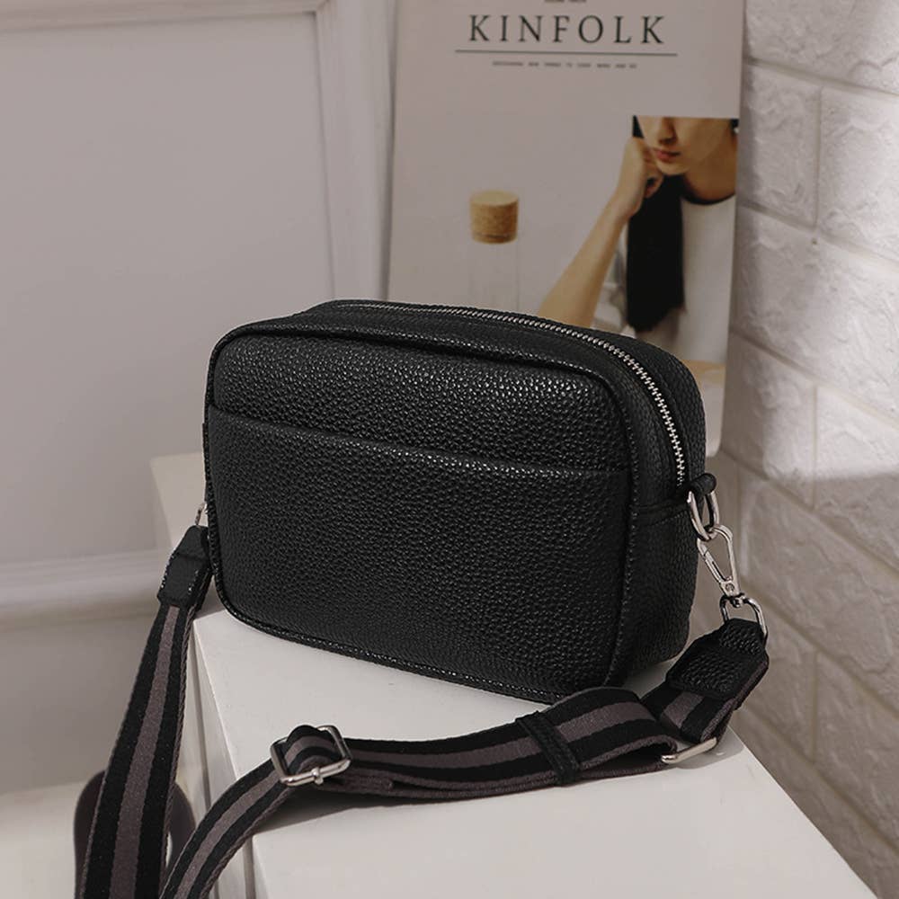 Solid Color PU Crossbody Bag For Women's Small Bag