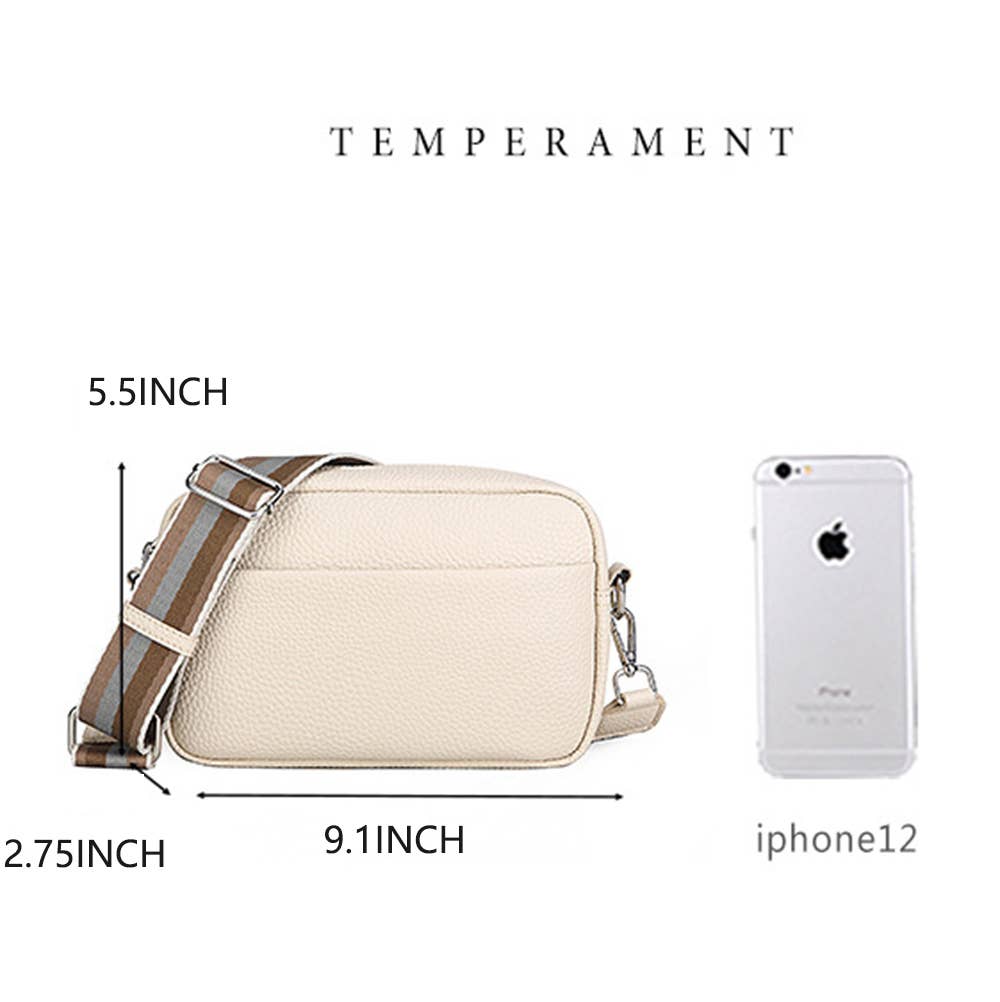 Solid Color PU Crossbody Bag For Women's Small Bag