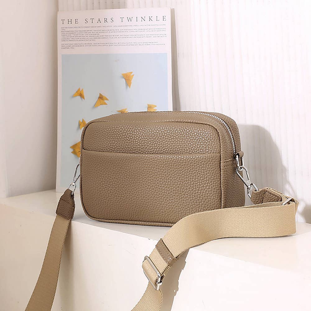 Solid Color PU Crossbody Bag For Women's Small Bag