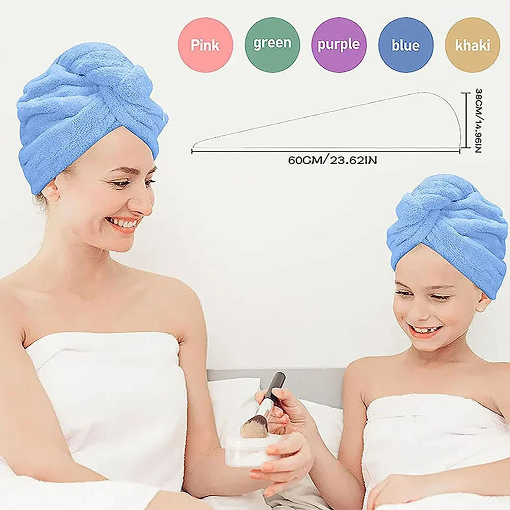 Quick Dry Hair Quick Drying Microfiber Towels Bathroom Bathroom Accessories Nursing Cap With Buckle Sauna Spa Towel Bath