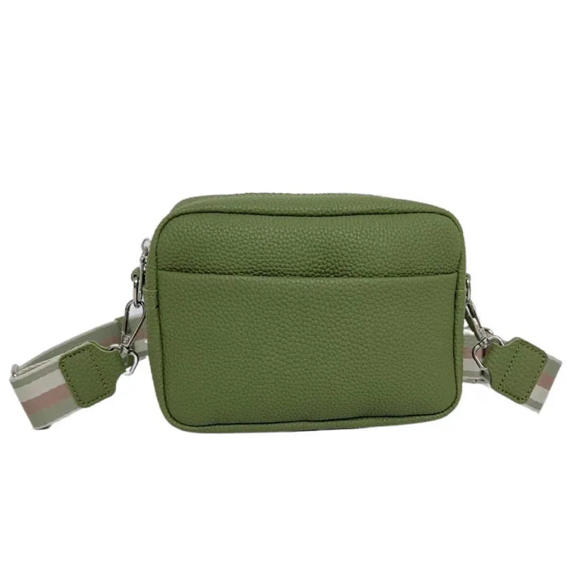 Solid Color PU Crossbody Bag For Women's Small Bag