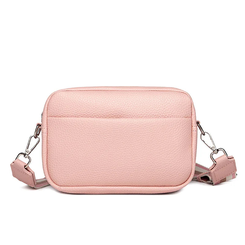 Solid Color PU Crossbody Bag For Women's Small Bag
