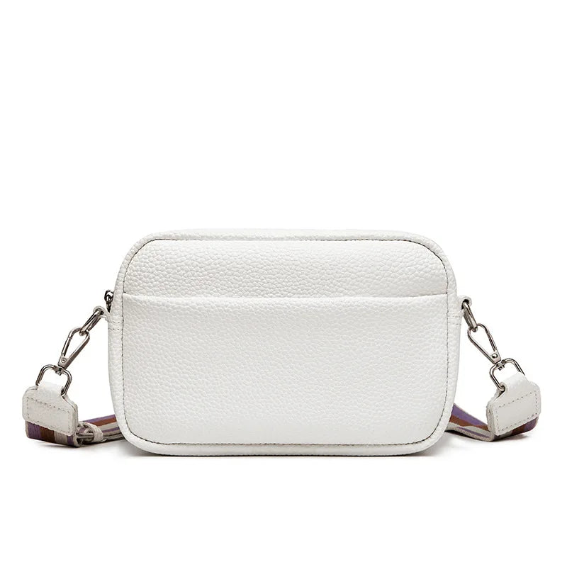 Solid Color PU Crossbody Bag For Women's Small Bag