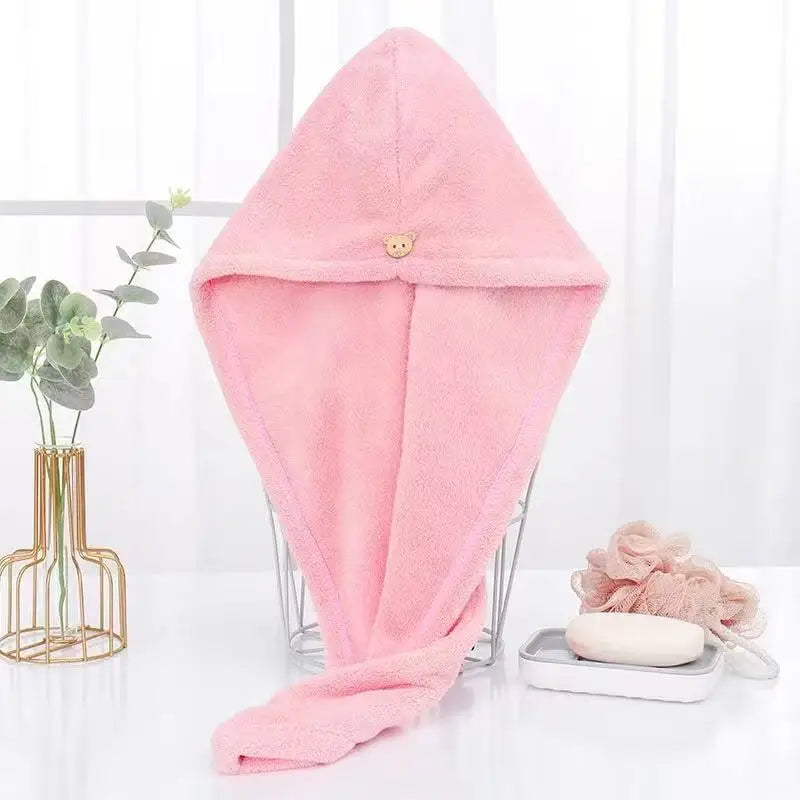 Quick Dry Hair Quick Drying Microfiber Towels Bathroom Bathroom Accessories Nursing Cap With Buckle Sauna Spa Towel Bath