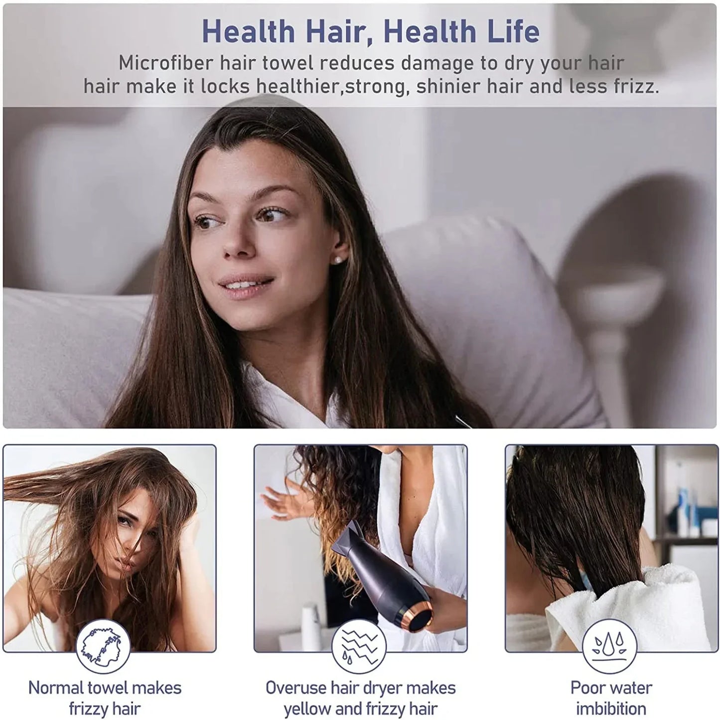 Quick Dry Hair Quick Drying Microfiber Towels Bathroom Bathroom Accessories Nursing Cap With Buckle Sauna Spa Towel Bath