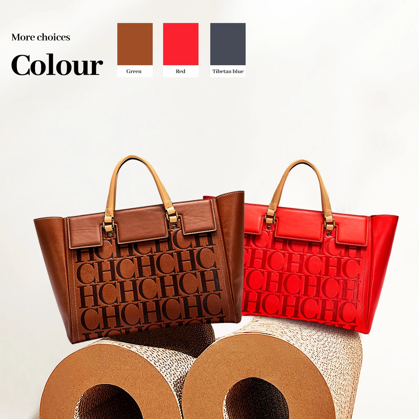 CHCH Women's Handbag 2024 New Brand Embossed Large Capacity Business Wallet