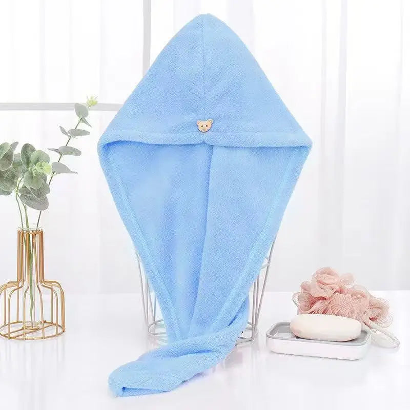 Quick Dry Hair Quick Drying Microfiber Towels Bathroom Bathroom Accessories Nursing Cap With Buckle Sauna Spa Towel Bath