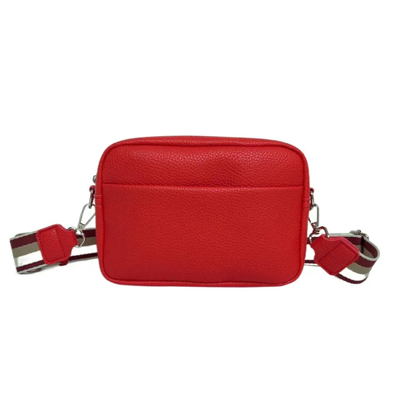 Solid Color PU Crossbody Bag For Women's Small Bag