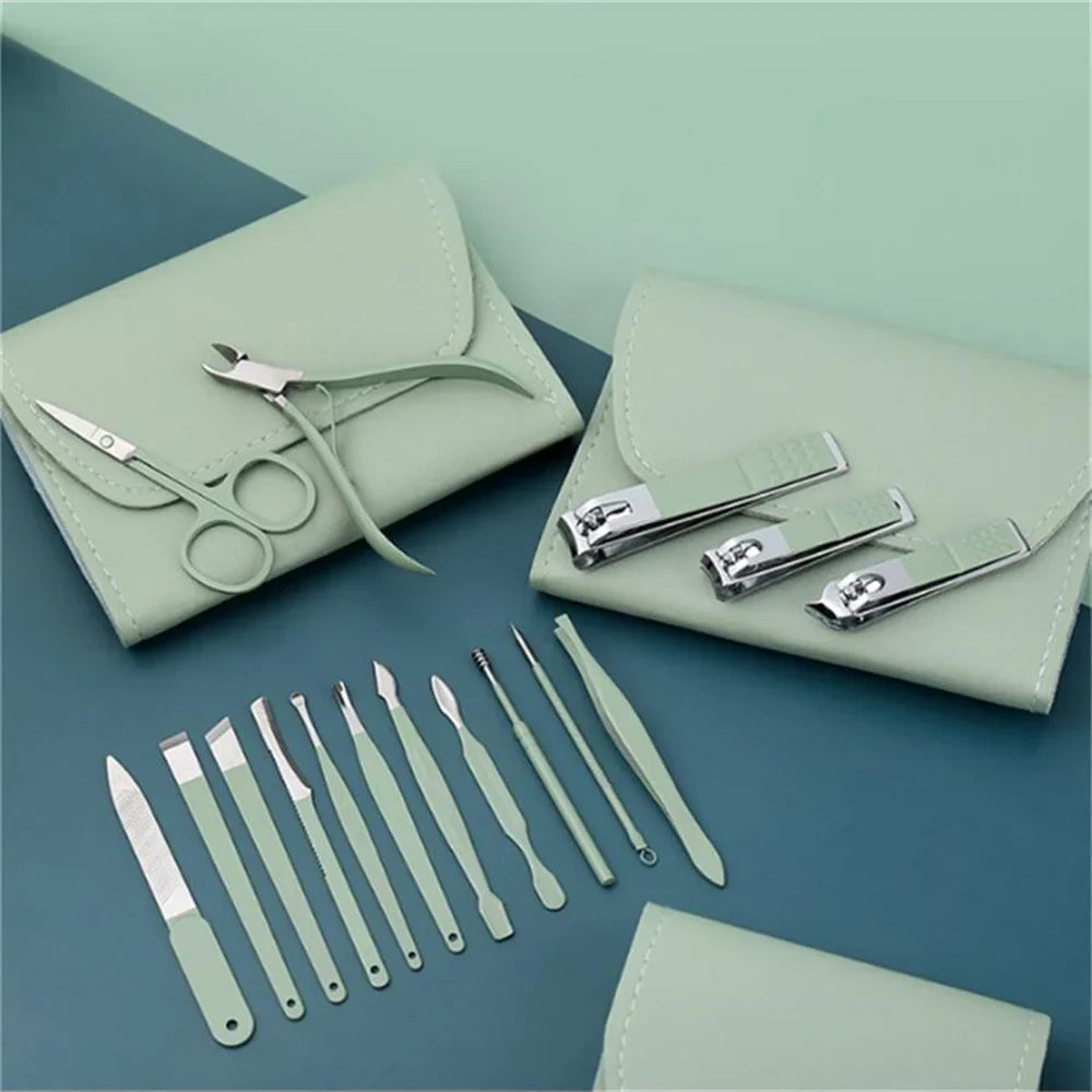 16 Pcs Portable Nail Clipper Manicure Set
