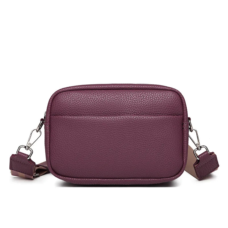 Solid Color PU Crossbody Bag For Women's Small Bag