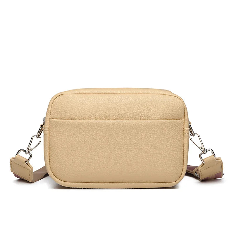 Solid Color PU Crossbody Bag For Women's Small Bag