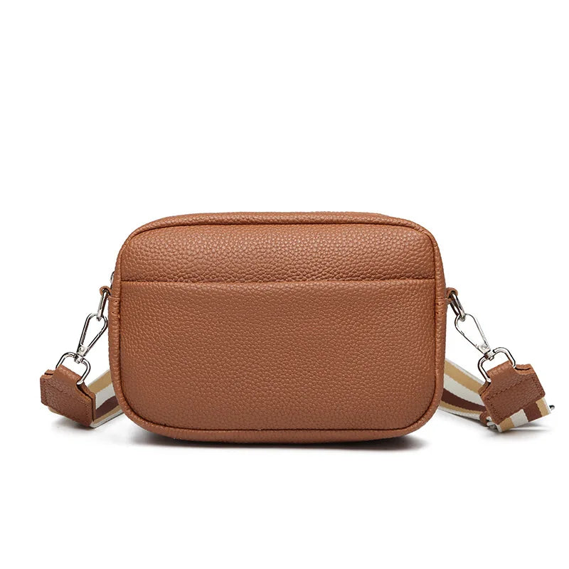 Solid Color PU Crossbody Bag For Women's Small Bag