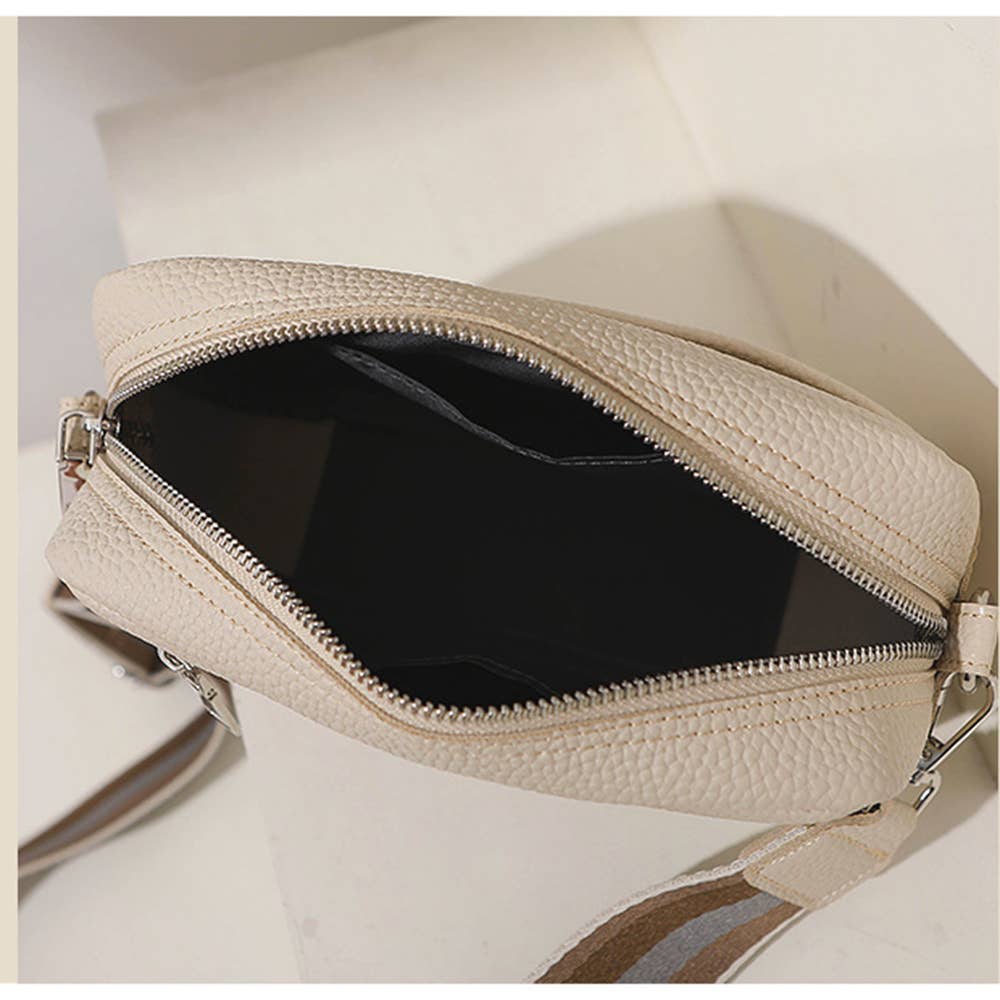 Solid Color PU Crossbody Bag For Women's Small Bag